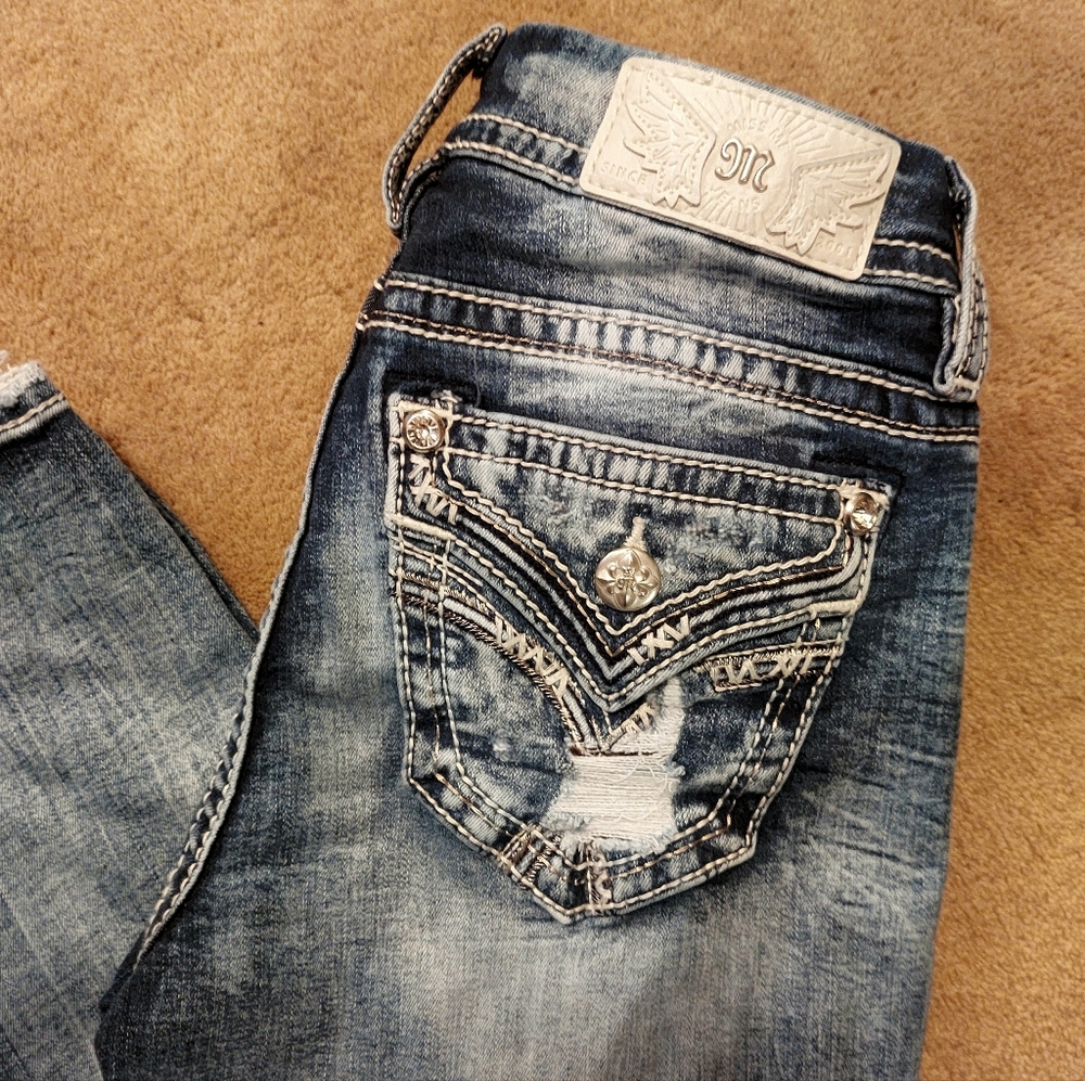 Miss Me Curvy Ankle Skinny Jeans | Size 25